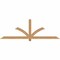 Ekena Millwork Redmond Smooth Timber Gable Bracket, Western Red Cedar, 84"W x 28"H x 1 1/2"D x 3 1/2"F, 8/12 Pitch GBW084X28X0204RED00SWR - alternate 1